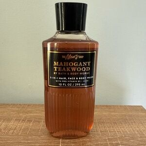 Bath & Body Works Men’s Shop Mahogany Teakwood 3 n 1 Hair Face and Body Wash New